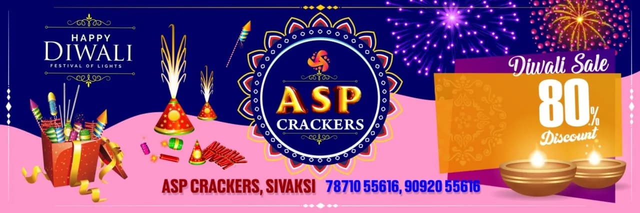 ASP Crackers discount Sivakasi - 80 percent off firecrackers